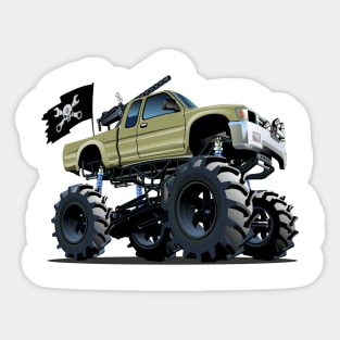 Cartoon Monster Truck Sticker